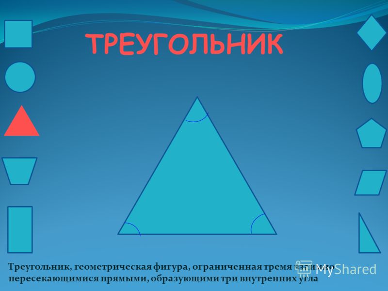 Объясните какая фигура треугольником